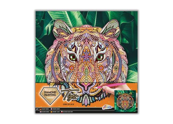 Алмазный мозаика Тигр 30 x 30 см Grafix