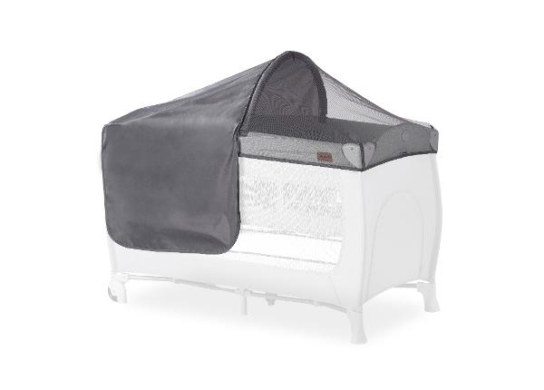 Балдахин и сетка от насекомых для дорожной кроватки Hauck Travel Bed Canopy серый