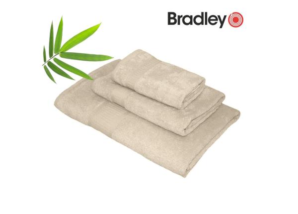 Бамбуковое полотенце 50x70 см, бежевое