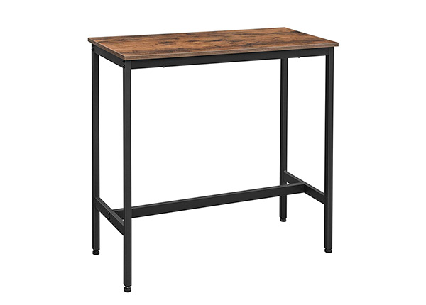 Барный стол 40x100 cm, коричневый/чёрный