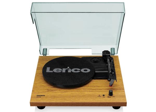 Виниловый проигрыватель с 2 динамиками Lenco LS10WD, дерево