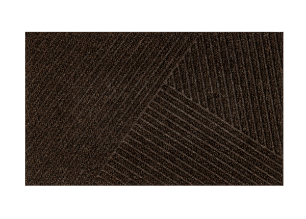 Дверной коврик Dune Stripes dark brown 45x75 см
