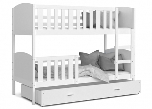Двухъярусная кровать 90x200 cm, белый