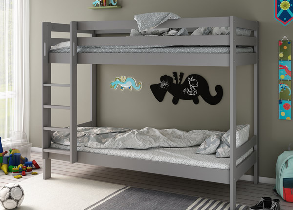 Двухъярусная кровать Robin 90x200 cm, серый