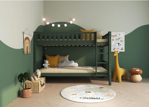Двухъярусная кровать THUKA Viggo, зеленая