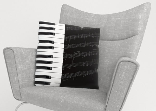 Декоративная наволочка Piano Keys 40x40 cm