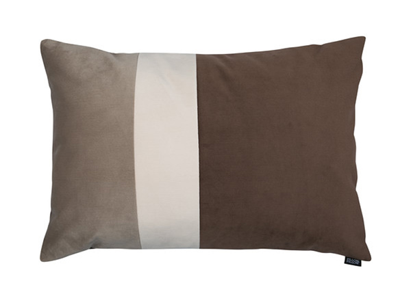 Декоративная подушка Velvet Trio Midi, коричневый и бежевый 40x60 см