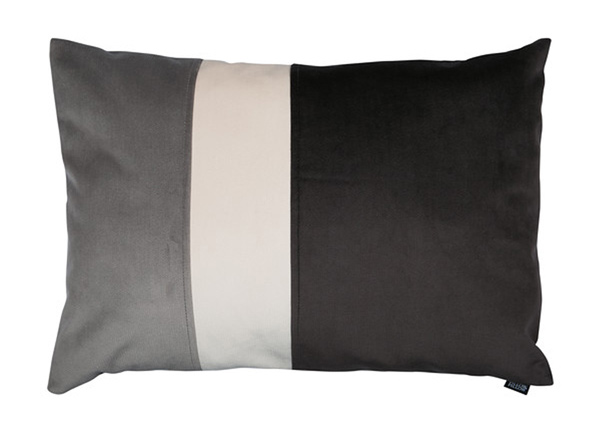 Декоративная подушка Velvet Trio Midi, темно-серый и серый 40x60 см