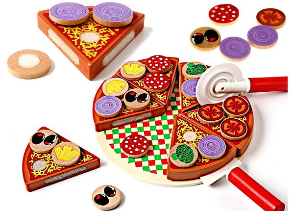 Деревянная игра Пицца