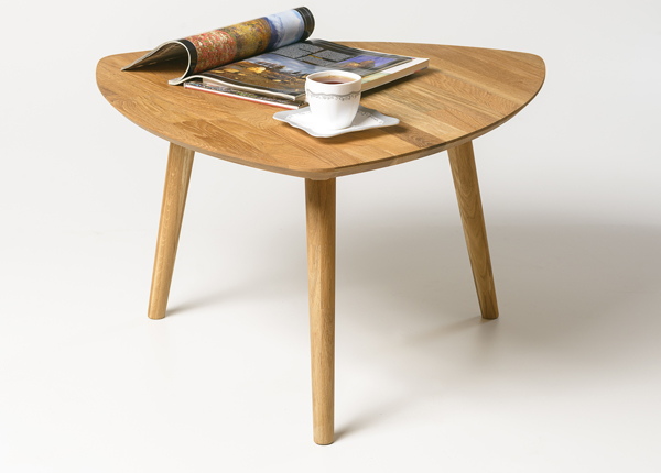 Журнальный стол из массива дуба Scan 74x70 cm