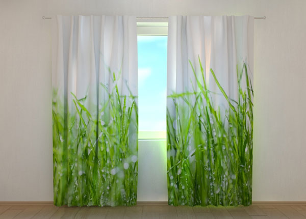 Затемняющая штора Fresh Green Grass 240x220 cm