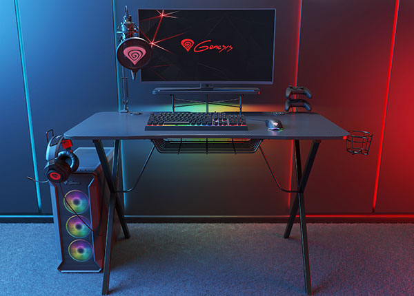 Игровой стол Genesis Holm 300 RGB, черный