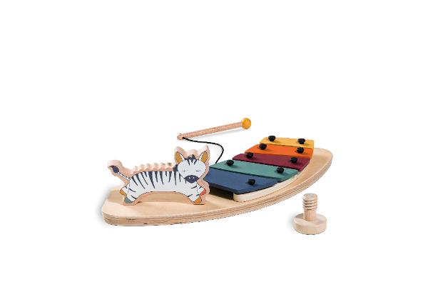 Игрушка для подноса детского стульчика Hauck Play Клисофон и зебра