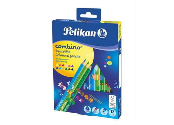 Карандаши цветные 12 цветов Pelikan Combino