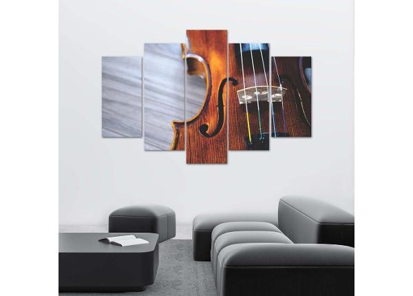 Картина из 5-частей Violin 100x70 см