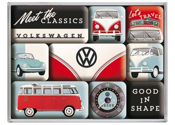 Комплект магнитов VW Meet the Classics 9 шт