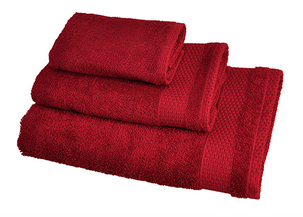 Комплект махровых полотенец Madison красный, 3 шт