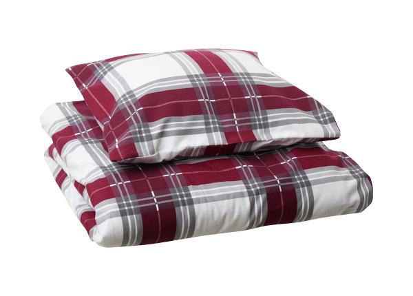 Комплект постельного белья Grey-Red 100247-T09, пододеяльник 150х210 см + наволочка 50х60 см