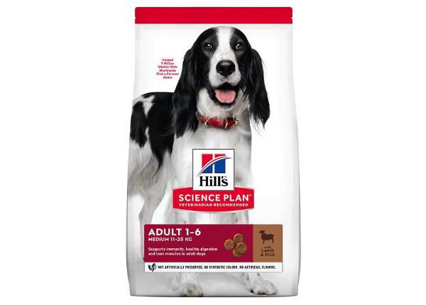 Корм Hill's Science Plan с бараниной и рисом для собак среднего размера 2,5 кг