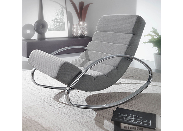 Кресло-качалка Relax, серый