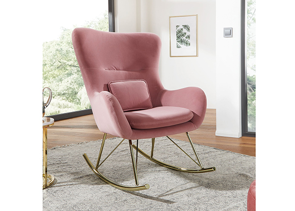 Кресло-качалка Samt, розовый