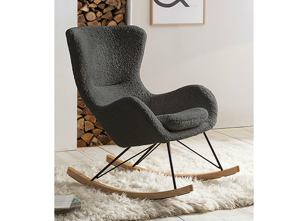 Кресло-качалка, серый