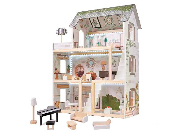 Кукольный дом + мебель Boho 78 см со светодиодной подсветкой