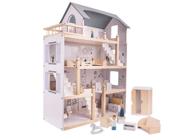 Кукольный домик + мебель 80 см