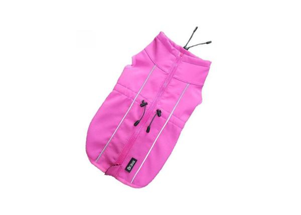 Куртка Finnero Sport softshell для собак 35 см розовая
