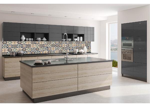 Кухонный фартук Abstract Blue Tiles 180x60 см