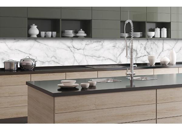 Кухонный фартук White Marble 180x60 см