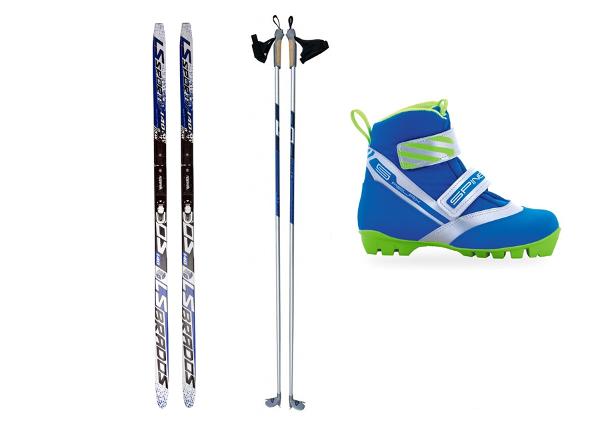 Лыжный комплект для взрослых с узором "елочка" 150-170 см
