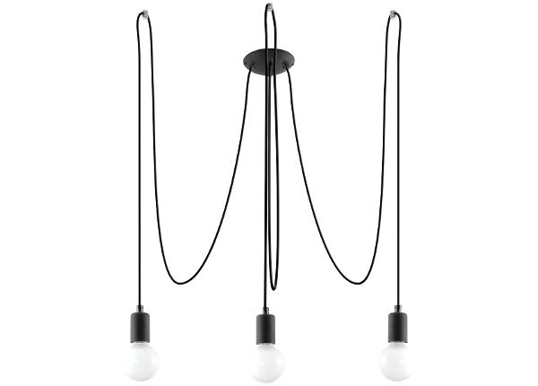Люстра Edison 3, черная
