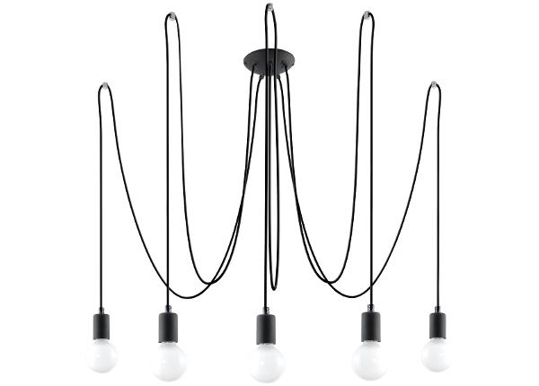 Люстра Edison 5, черная