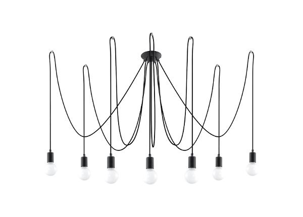 Люстра Edison 7, черная
