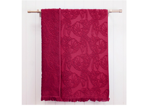Махровое полотенце Blossom, малиновый 48x90 cm