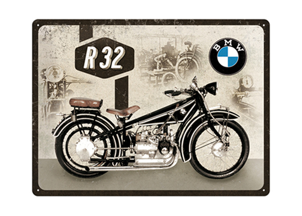 Металлический постер в ретро-стиле BMW Motor Maintenance 30x40 см