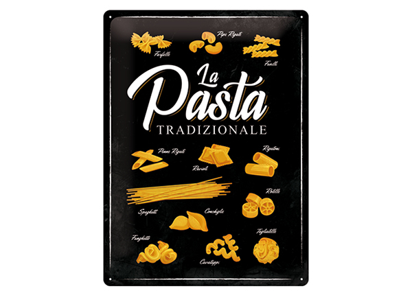 Металлический постер в ретро-стиле La Pasta Tradizionale 30x40 cm