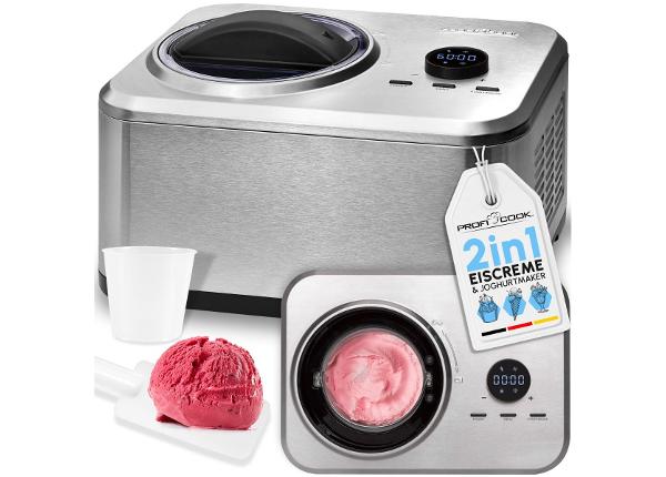 Мороженица и йогуртница ProfiCook PCICM1268 из нержавеющей стали