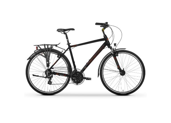 Мужской велосипед Tabou Kinetic 2.0 PLUS 28" M, черно-оранжевый