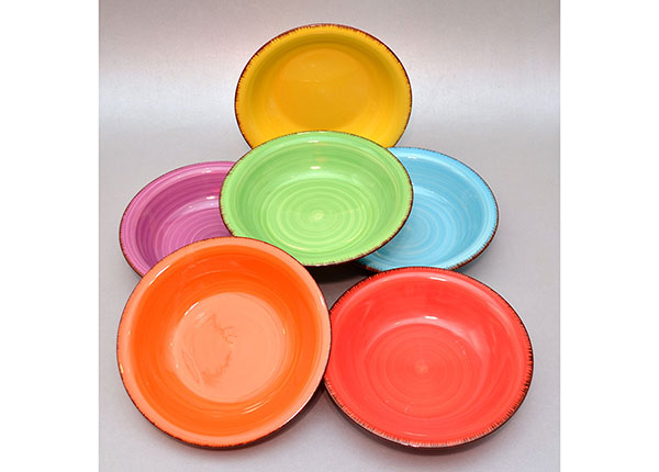 Набор керамических суповых тарелок 6 шт