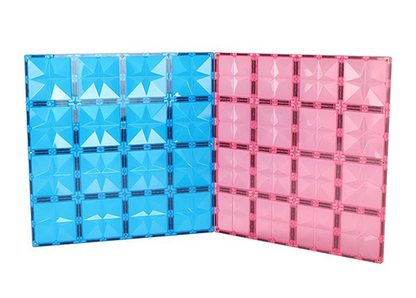 Набор магнитных блоков MNTL розовый + голубой, 2 шт