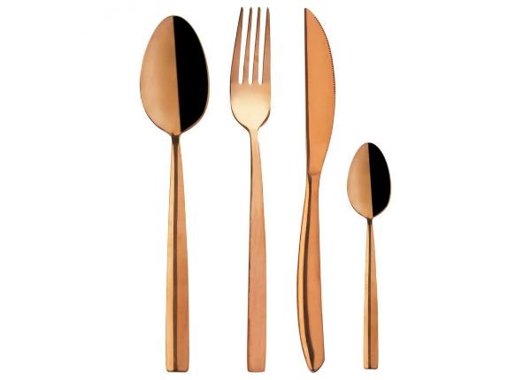 Набор столовых приборов, медь, 24 предмета