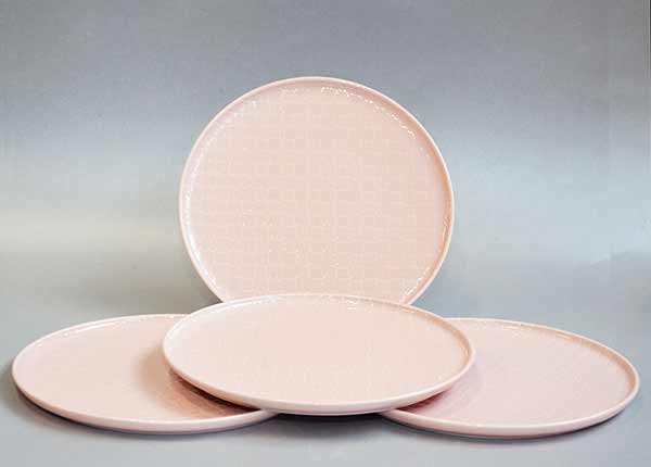 Набор тарелок Marrakesz 4 шт, розовый