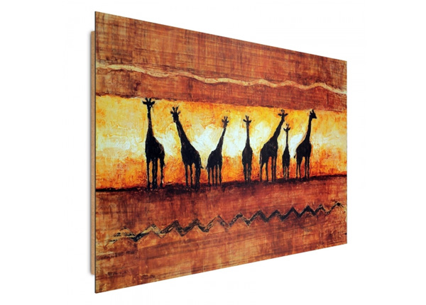Настенная картина A herd of giraffes 3D 98x68 см