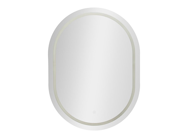 Настенное зеркало LED 60x8 см, серебристое