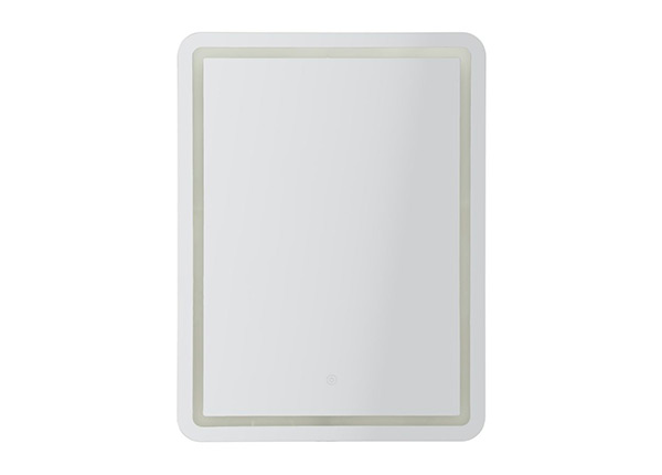 Настенное зеркало LED 60x80 см, серебристое