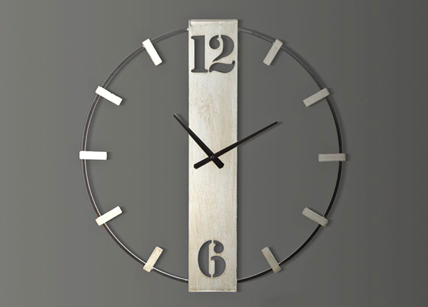 Настенные часы Silvery Ø61 см, черный/серебристый