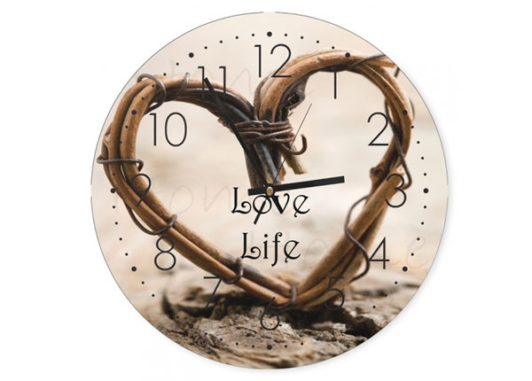 Настенные часы с изображением Braided heart