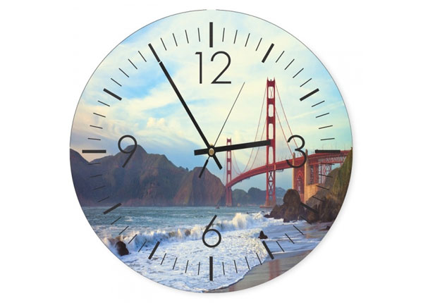 Настенные часы с изображением Golden Gate